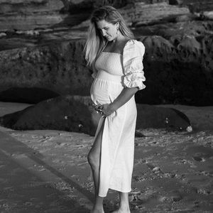 Reformation white linen dress